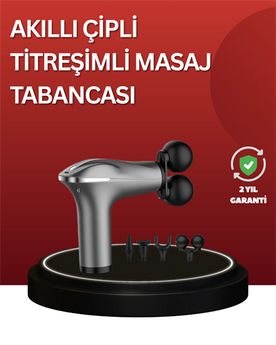 Çok Fonksiyonlu 4 Başlıklı Şarjlı Masaj Aleti Kas Ağrısı Rahatlatıcı