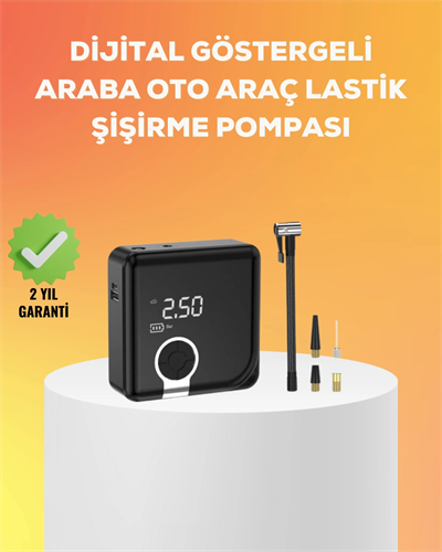 Çok Fonksiyonlu Akıllı Lastik Şişirme Cihazı