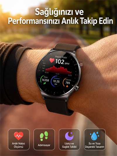 Çok Fonksiyonlu Akıllı Saat Bluetooth Bağlantılı Çağrı Cevaplayabilen Uzun Pil Ömrü Yeni Nesil