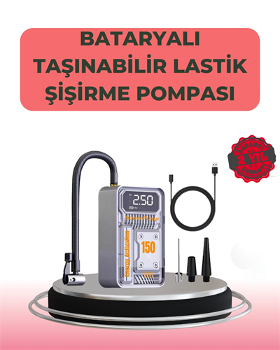 Çok Fonksiyonlu Araç, Bisiklet, Top Uyumlu Elektrikli Hava Pompası