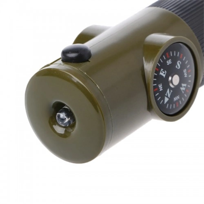 Çok Fonksiyonlu Askeri Düdük Pusula Termometre Led Işık