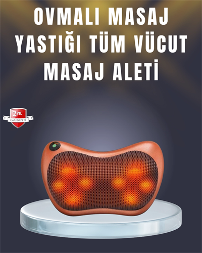 Çok Fonksiyonlu Boyun Bel Sırt Masaj Yastığı Araç İçi Uyumlu