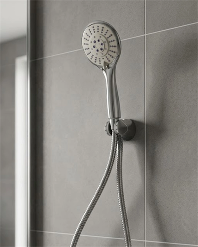 Çok Fonksiyonlu El Duşu Başlığı Spiral Hortumlu Dayanıklı Duş Seti