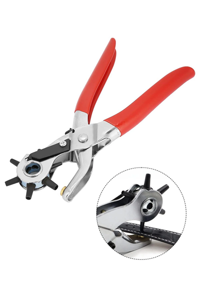 Çok Fonksiyonlu Kemer Delme Pensesi Deri Saat Kayışı Kemer Için Kullanışlı Delik Açma Aracı