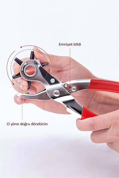 Çok Fonksiyonlu Kemer Delme Pensesi Deri Saat Kayışı Kemer Için Kullanışlı Delik Açma Aracı