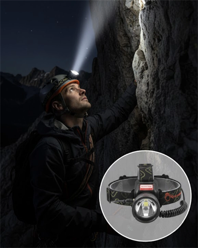 Çok Fonksiyonlu LED Kafa Feneri Ayarlanabilir Odaklı