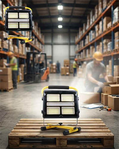 Çok Fonksiyonlu LED Projektör Kamp Lambası Solar Şarjlı Powerbank Özellikli