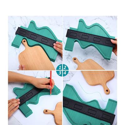 Çok Fonksiyonlu Plastik Kontur Ölçüm Cihazı Ahşap Fayans Şekillendirme Kalıbı- 12 CM (3936)