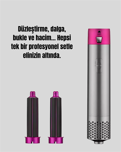 Çok Fonksiyonlu Saç Kurutma ve Şekillendirme Makinesi 5 Başlık