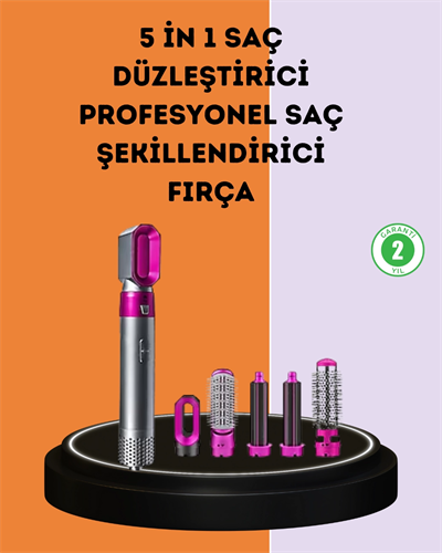 Çok Fonksiyonlu Saç Kurutma ve Şekillendirme Makinesi 5 Başlık