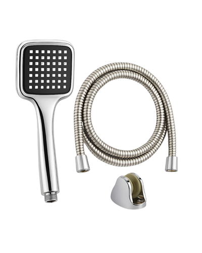 Çok Fonksiyonlu Siyah El Duşu Seti Spiral Hortum ve Duş Askısı Banyo Duş Başlığı