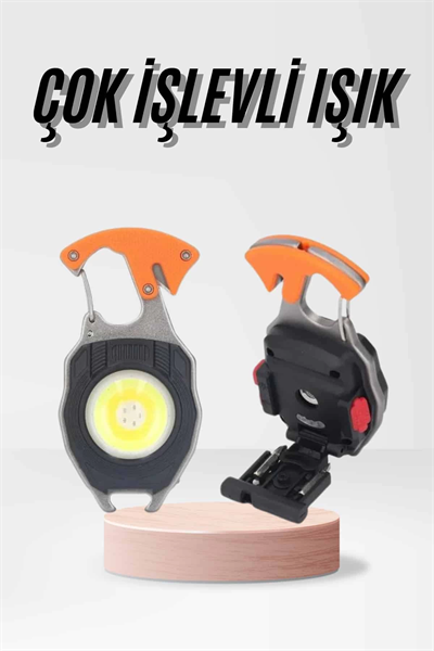 Çok İşlevli Acil Durum Işığı USB Şarjlı Cep Feneri 7 Farklı Mod