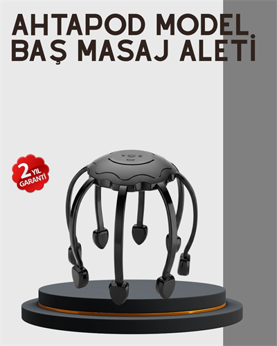 Çok Noktalı Elektrikli Kafa Masaj Cihazı 3 Modlu Rahatlatıcı Masaj
