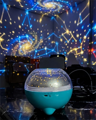 Çok Renkli LED Yıldız Projektör Gece Lambası Bluetooth Müzik Çalar ve Kumandalı Kontrol