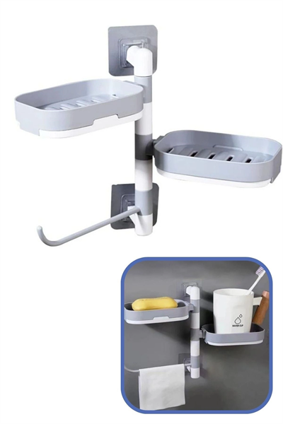 Çoklu Sabun Tutucu Fonksiyonel Banyo Sabunluk Bx40