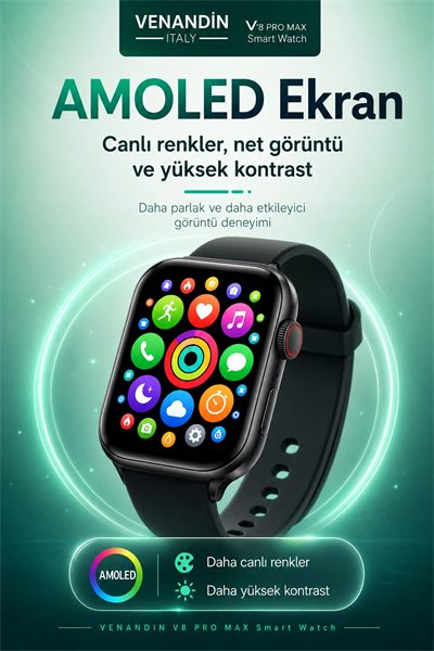 Çoklu Uygulama Destekli Bluetooth Akıllı Saat Dokunmatik Ekranlı Bildirim Özellikli