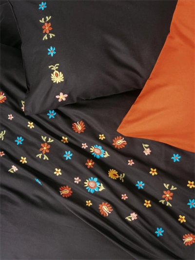 Cotton Box Brode Ranforce Çift Kişilik Nevresim Takımı Liker Kiremit