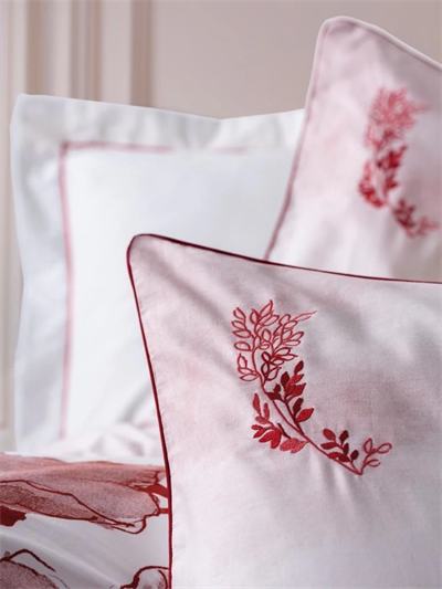 Cotton Box Çift Kişilik Elit Saten Nevresim Takımı Gules Kırmızı