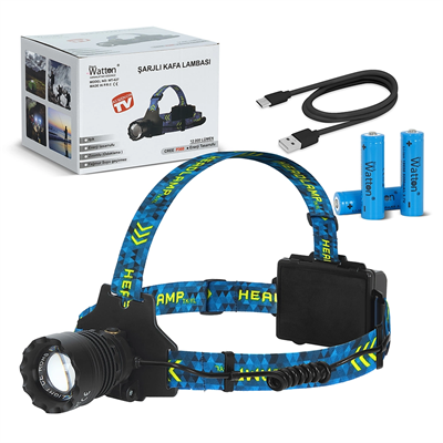 Cree P360 12.000 Lümen Şarjlı Kafa Lambası Wt-627