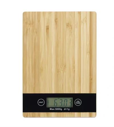 Crown Dijital Hassas Mutfak Tartısı - Terazisi-Hassas Ölçüm 5kg Bambu Görünümlü (3936)