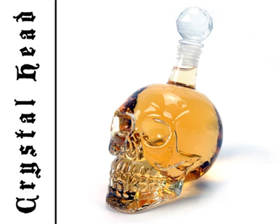 Crystal Head Kuru Kafa Cam Şişe 350 Ml