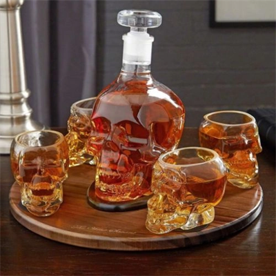 Crystal Head Kuru Kafa Cam Şişe 350 Ml