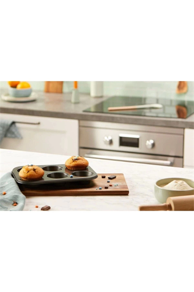 Cupcake Fırın Kalıbı 6 Büyük Bölmeli 6 Bölmeli Muffin Kek Kalıbı