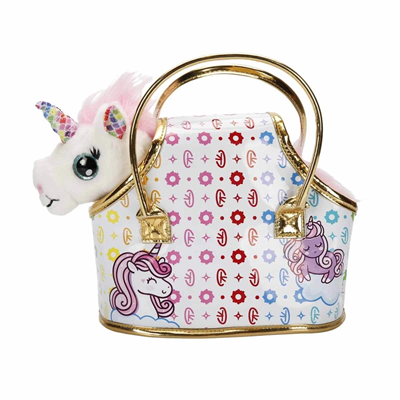 Cutekins Taşıma Çantalı Peluş Unicorn Lou Lou