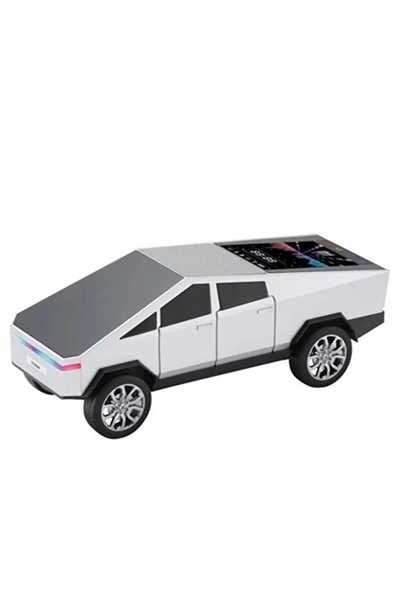 D68 Cyber Model Araba Tasarımlı Bluetooth Hoparlör 15w Güçlü Ses Rgb Led /tws/usb Beyaz