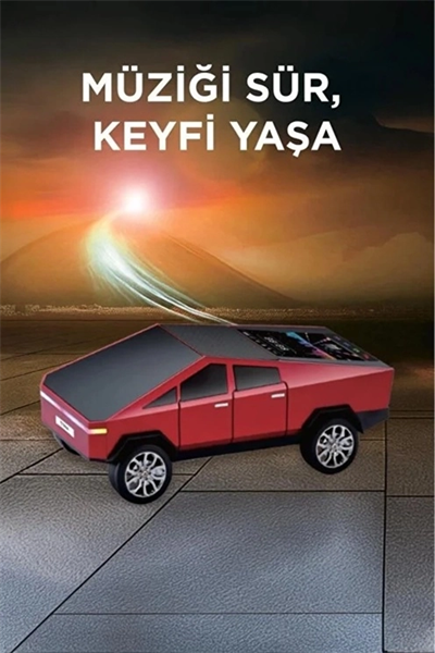 D68 Cyber Model Araba Tasarımlı Bluetooth Hoparlör 15w Güçlü Ses Rgb Led /tws/usb Kırmızı