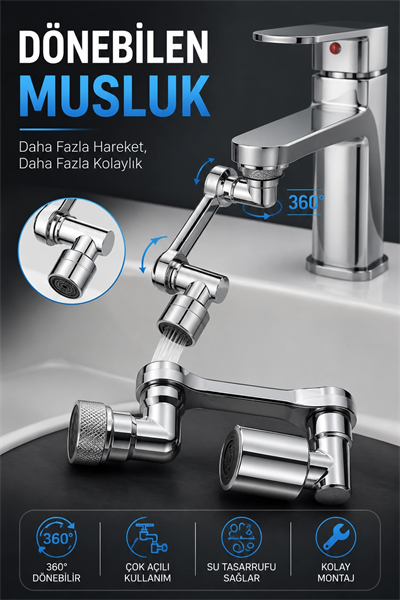 DÖNEBİLEN MUSLUK ÖZEL SU AKIŞ TASARIMI