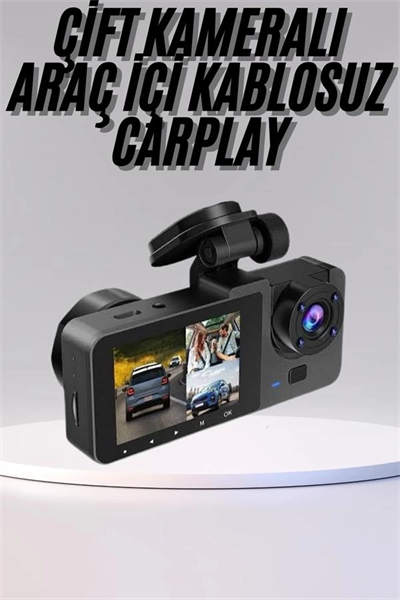 DVR Araç İçi Kamera Hareket Algılayabilen 1080P CarPlay Video Kaydedici