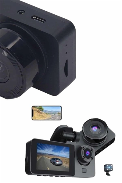 DVR Araç İçi Kamera Hareket Algılayabilen 1080P CarPlay Video Kaydedici