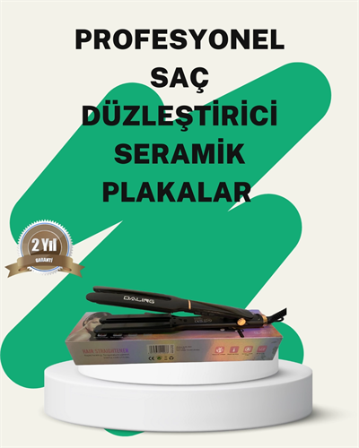 Daling Profesyonel Saç Düzleştirici Seramik Yüzey Tüm Saç Tipleri İçin