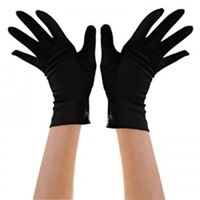 Siyah Renk Kısa Dans Gösteri Eldiveni