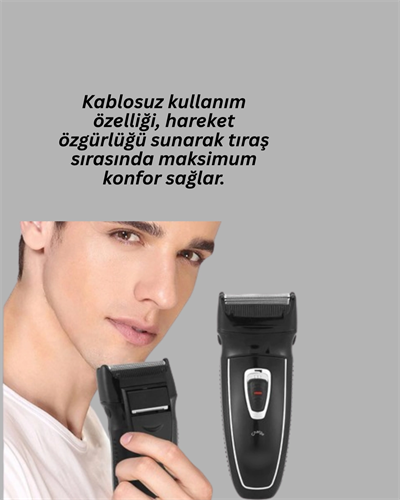 Darbelere Dayanıklı Kablosuz Erkek Tıraş Aleti