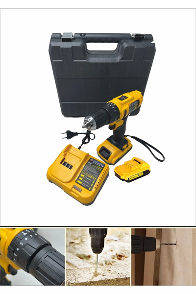 Darbeli matkap 12 watt 12 volt kablosuz anahtarsız mandren 3 akü 2 yıl garantili