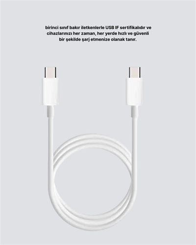 Dayanıklı Dış Kaplamalı 30W 5.0A Type-C Hızlı Şarj ve Data Kablosu