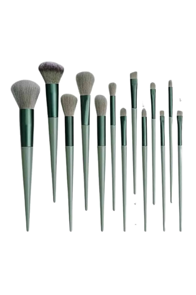 Dayanıklı Makyaj Fırçası Seti 13 Parça Yumuşak Kıllı Fırçalar Allık Fondöten Far Fırçası