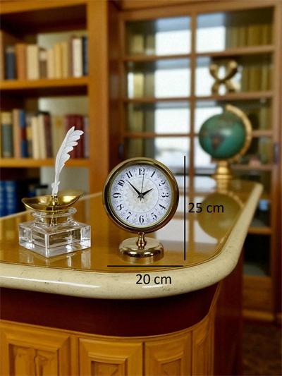 Decora Gold 25 x 20 Cm Metal Masa Saati