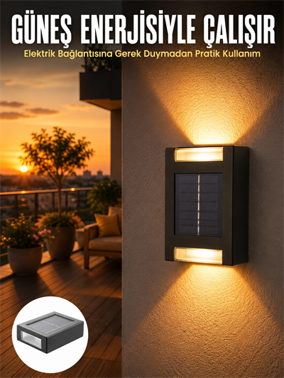 Dekorasyon Aplik Işık Güneş Enerjili Aydınlatma Dekoratif Aydınlatma Yeni Nesil