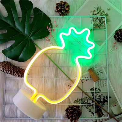 Dekoratif Ananaslı Neon Led Masa Ve Gece Lambası Hediyelik Lamba Bx40