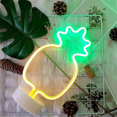 Dekoratif Ananaslı Neon Led Masa Ve Gece Lambası Hediyelik Lamba