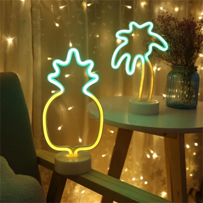 Dekoratif Ananaslı Neon Led Masa Ve Gece Lambası Hediyelik Lamba Bx40