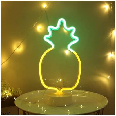 Dekoratif Ananaslı Neon Led Masa Ve Gece Lambası Hediyelik Lamba (3936)