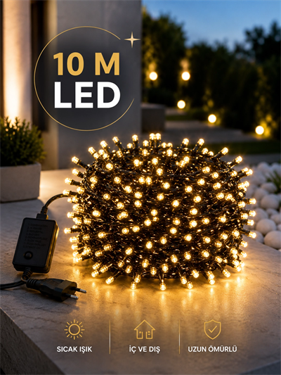 Dekoratif Aydınlatma Ampüllü 10 Metre Gün Işığı Şerit Led