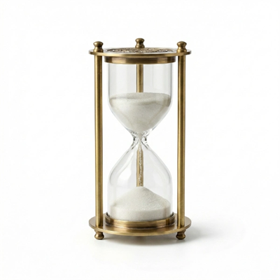 Dekoratif Cam Kum Saati 7x14 cm