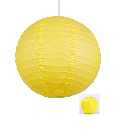 Dekoratif Çin Feneri – Kağıt Lamba - Sarı