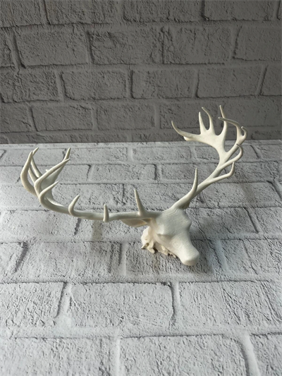 Dekoratif Geyik Başı Heykel 25 cm Modern Minimal Tasarım