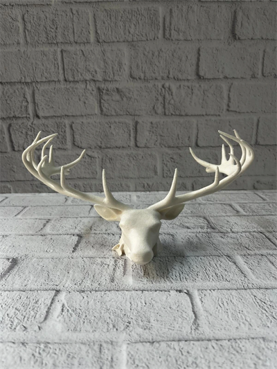 Dekoratif Geyik Başı Heykel 25 cm Modern Minimal Tasarım